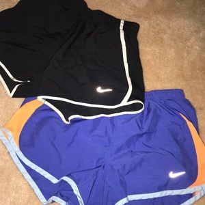 TWO Nike Pro Dry Fit Running Shorts